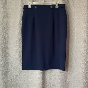 NYCC Navy Blue Pencil Skirt